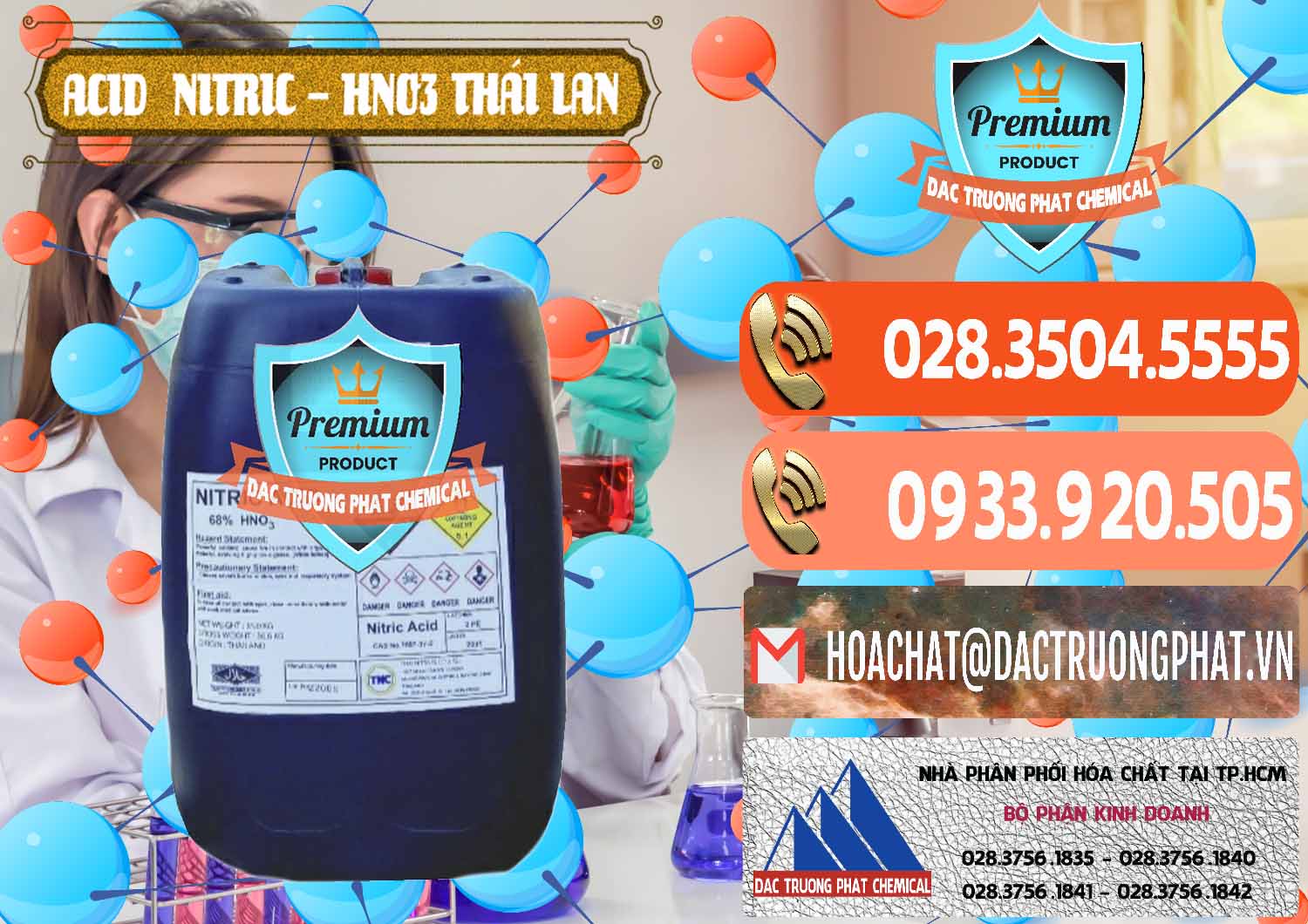 Công ty nhập khẩu _ bán Acid Nitric – Axit Nitric HNO3 Thái Lan Thailand - 0344 - Chuyên cung cấp và phân phối hóa chất tại TP.HCM - hoachatmientay.com