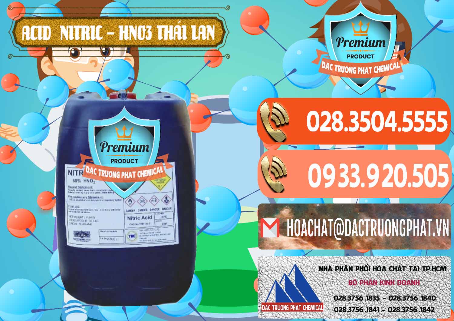 Đơn vị chuyên cung ứng & bán Acid Nitric – Axit Nitric HNO3 Thái Lan Thailand - 0344 - Nơi chuyên cung cấp & bán hóa chất tại TP.HCM - hoachatmientay.com