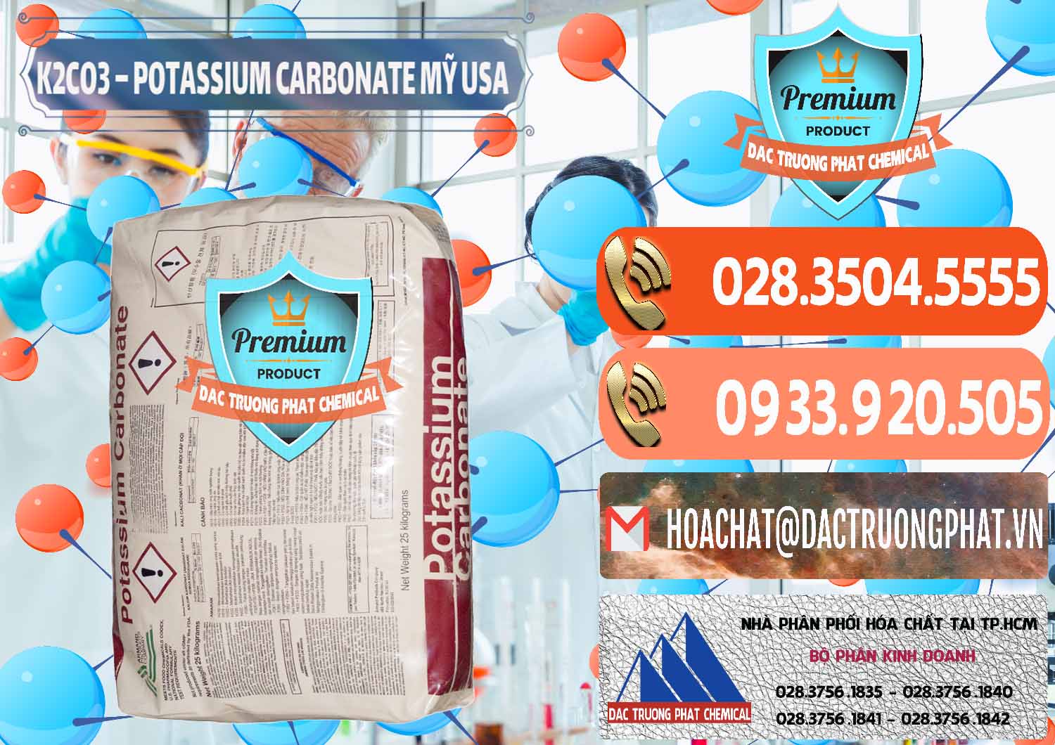 Đơn vị kinh doanh & bán K2Co3 – Potassium Carbonate Mỹ USA - 0082 - Nhà phân phối và nhập khẩu hóa chất tại TP.HCM - hoachatmientay.com