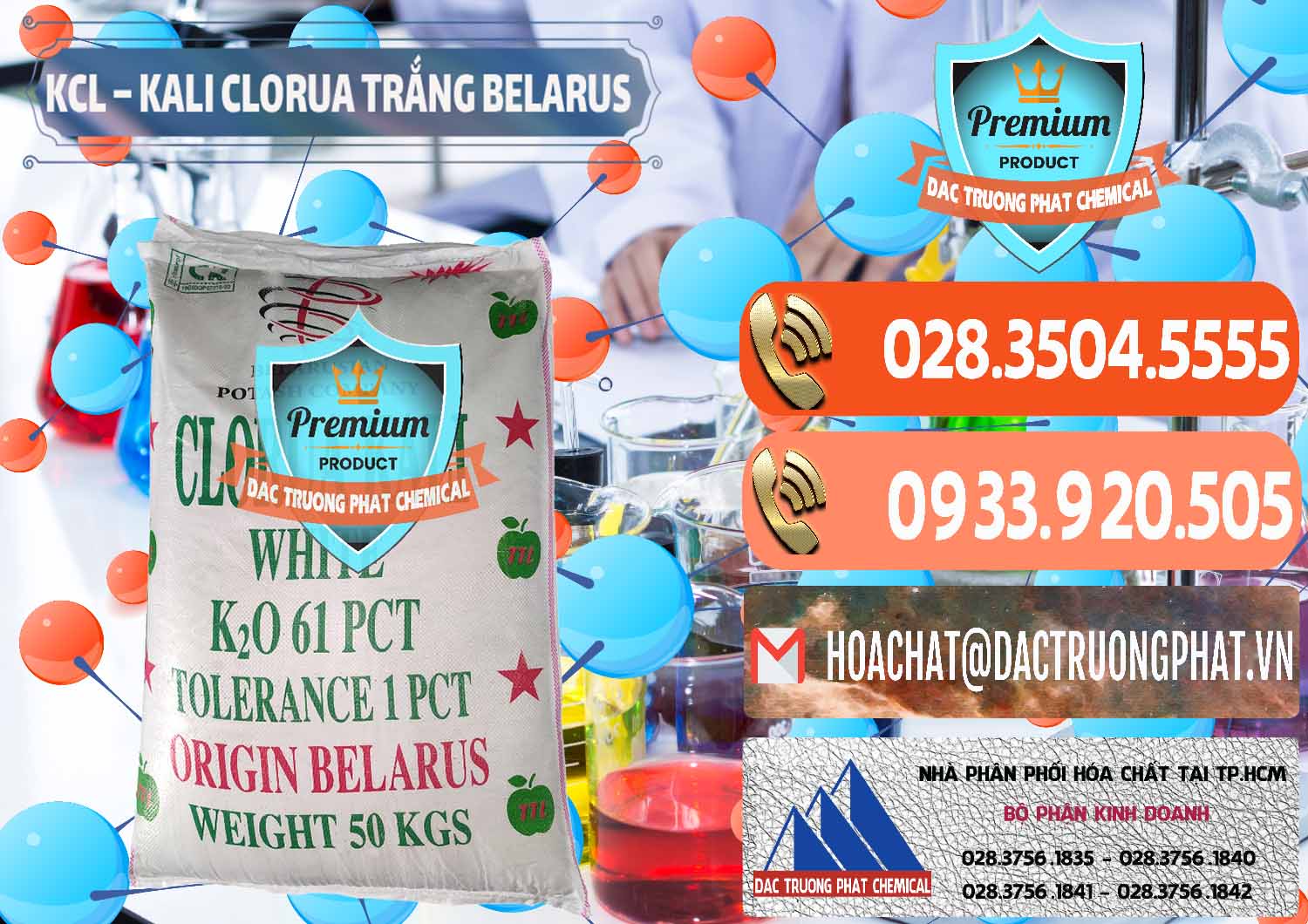Cty chuyên nhập khẩu - bán KCL – Kali Clorua Trắng Belarus - 0085 - Cty phân phối _ kinh doanh hóa chất tại TP.HCM - hoachatmientay.com