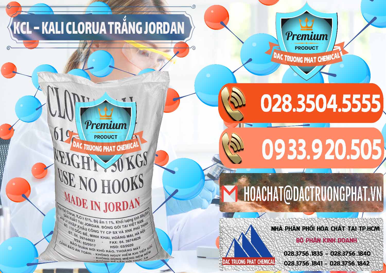 Đơn vị kinh doanh - bán KCL – Kali Clorua Trắng Jordan - 0088 - Đơn vị cung cấp ( phân phối ) hóa chất tại TP.HCM - hoachatmientay.com