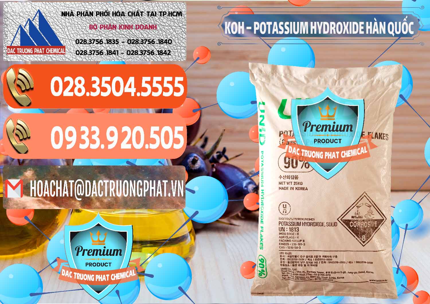 Nơi chuyên cung cấp và bán KOH ( 90%) – Potassium Hydroxide Unid Hàn Quốc Korea - 0090 - Phân phối & kinh doanh hóa chất tại TP.HCM - hoachatmientay.com