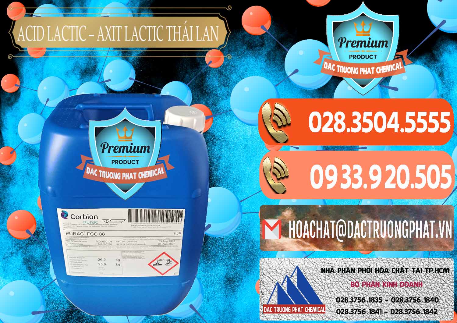 Đơn vị cung cấp và bán Acid Lactic – Axit Lactic Thái Lan Purac FCC 88 - 0012 - Công ty phân phối _ cung cấp hóa chất tại TP.HCM - hoachatmientay.com