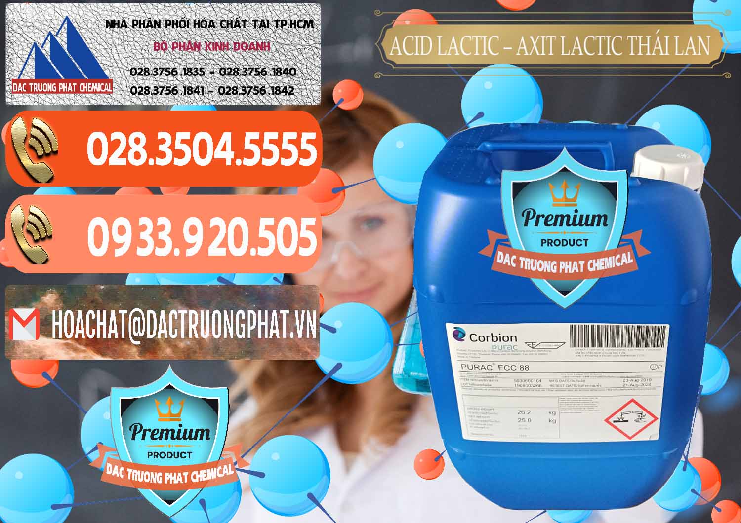 Công ty bán _ cung cấp Acid Lactic – Axit Lactic Thái Lan Purac FCC 88 - 0012 - Phân phối - bán hóa chất tại TP.HCM - hoachatmientay.com