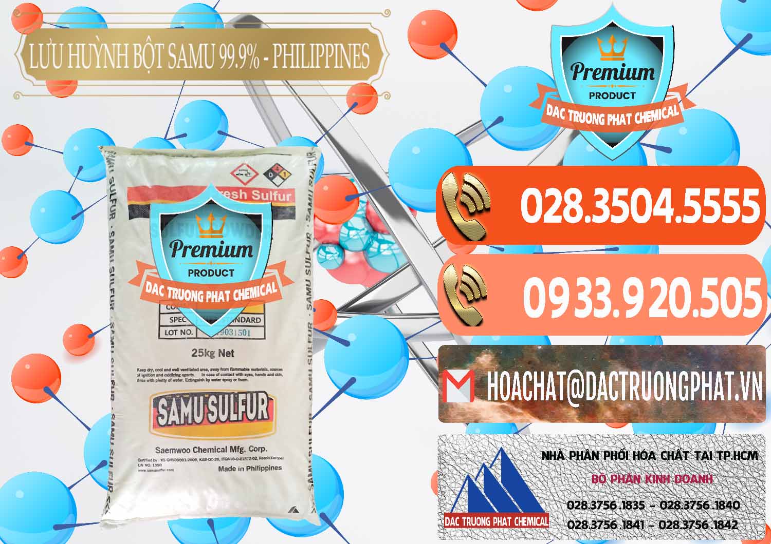 Đơn vị cung ứng ( bán ) Lưu huỳnh Bột - Sulfur Powder Samu Philippines - 0201 - Cty chuyên kinh doanh - phân phối hóa chất tại TP.HCM - hoachatmientay.com