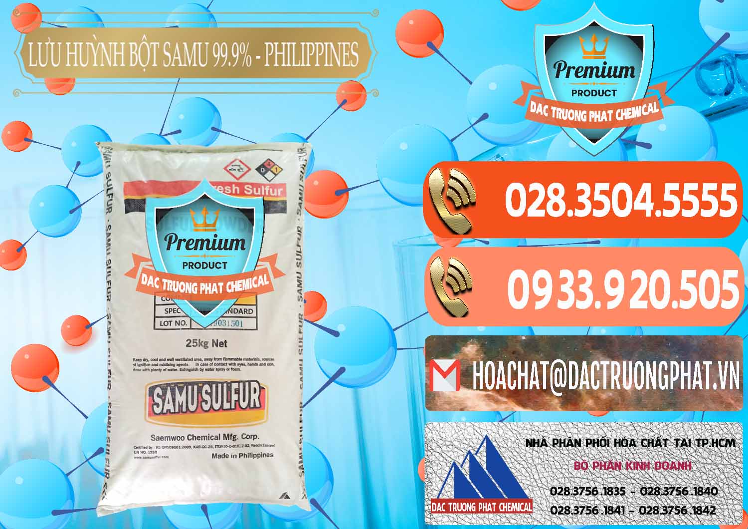 Nơi chuyên bán và cung cấp Lưu huỳnh Bột - Sulfur Powder Samu Philippines - 0201 - Đơn vị kinh doanh _ cung cấp hóa chất tại TP.HCM - hoachatmientay.com