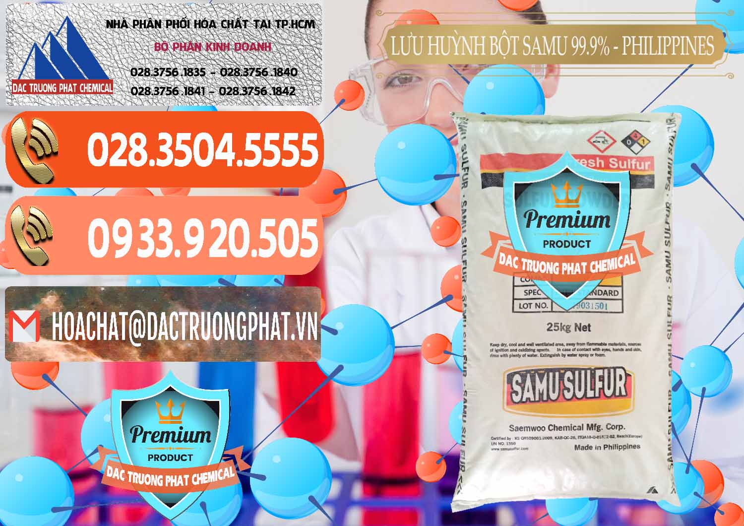 Bán ( phân phối ) Lưu huỳnh Bột - Sulfur Powder Samu Philippines - 0201 - Nhà phân phối - nhập khẩu hóa chất tại TP.HCM - hoachatmientay.com