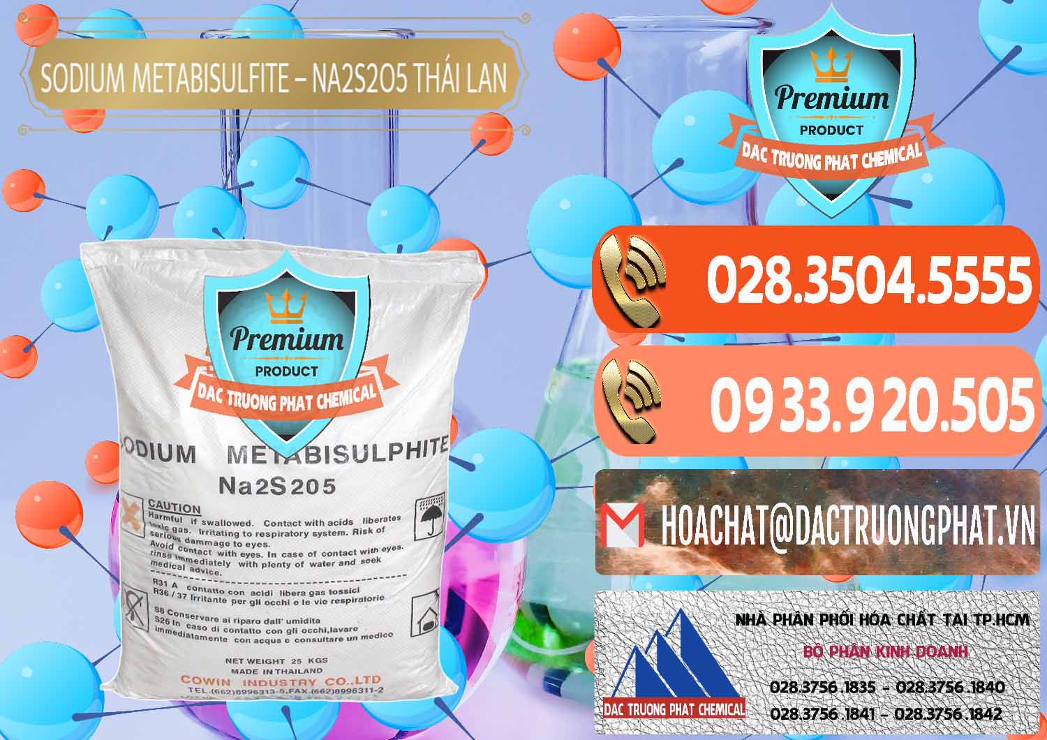 Chuyên kinh doanh - bán Sodium Metabisulfite - NA2S2O5 Thái Lan Cowin - 0145 - Cty chuyên bán & cung cấp hóa chất tại TP.HCM - hoachatmientay.com