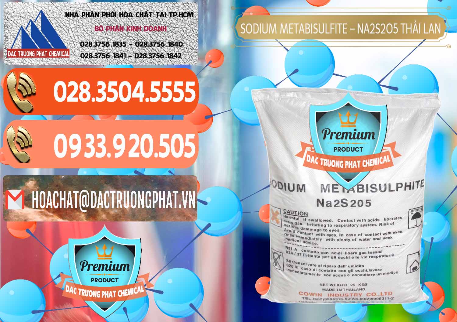 Chuyên cung ứng ( bán ) Sodium Metabisulfite - NA2S2O5 Thái Lan Cowin - 0145 - Nơi chuyên phân phối & bán hóa chất tại TP.HCM - hoachatmientay.com