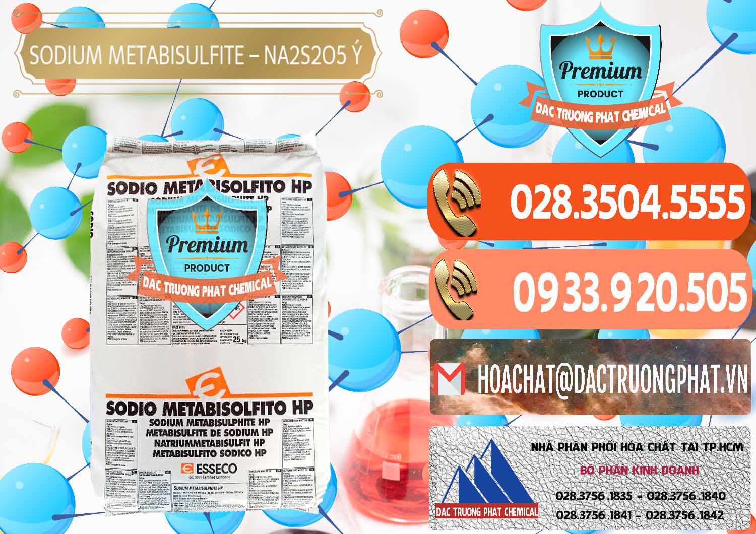 Công ty nhập khẩu và bán Sodium Metabisulfite - NA2S2O5 Food Grade Esseco Ý Italy - 0146 - Cty cung cấp và bán hóa chất tại TP.HCM - hoachatmientay.com