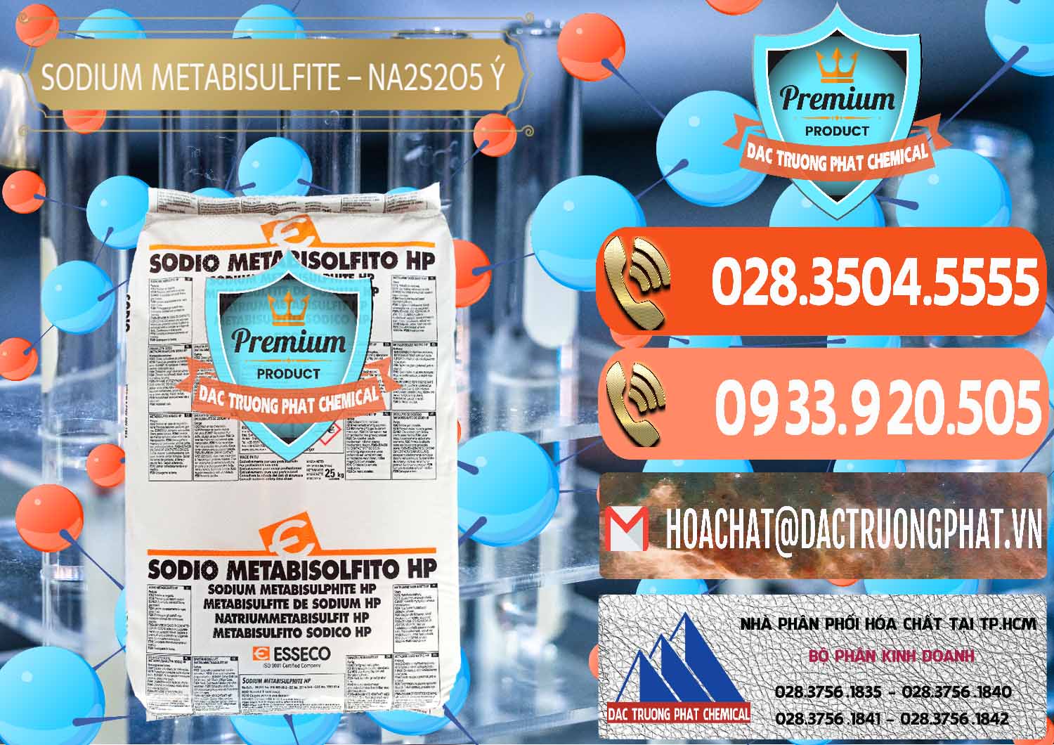 Nơi chuyên bán ( phân phối ) Sodium Metabisulfite - NA2S2O5 Food Grade Esseco Ý Italy - 0146 - Cty kinh doanh & phân phối hóa chất tại TP.HCM - hoachatmientay.com