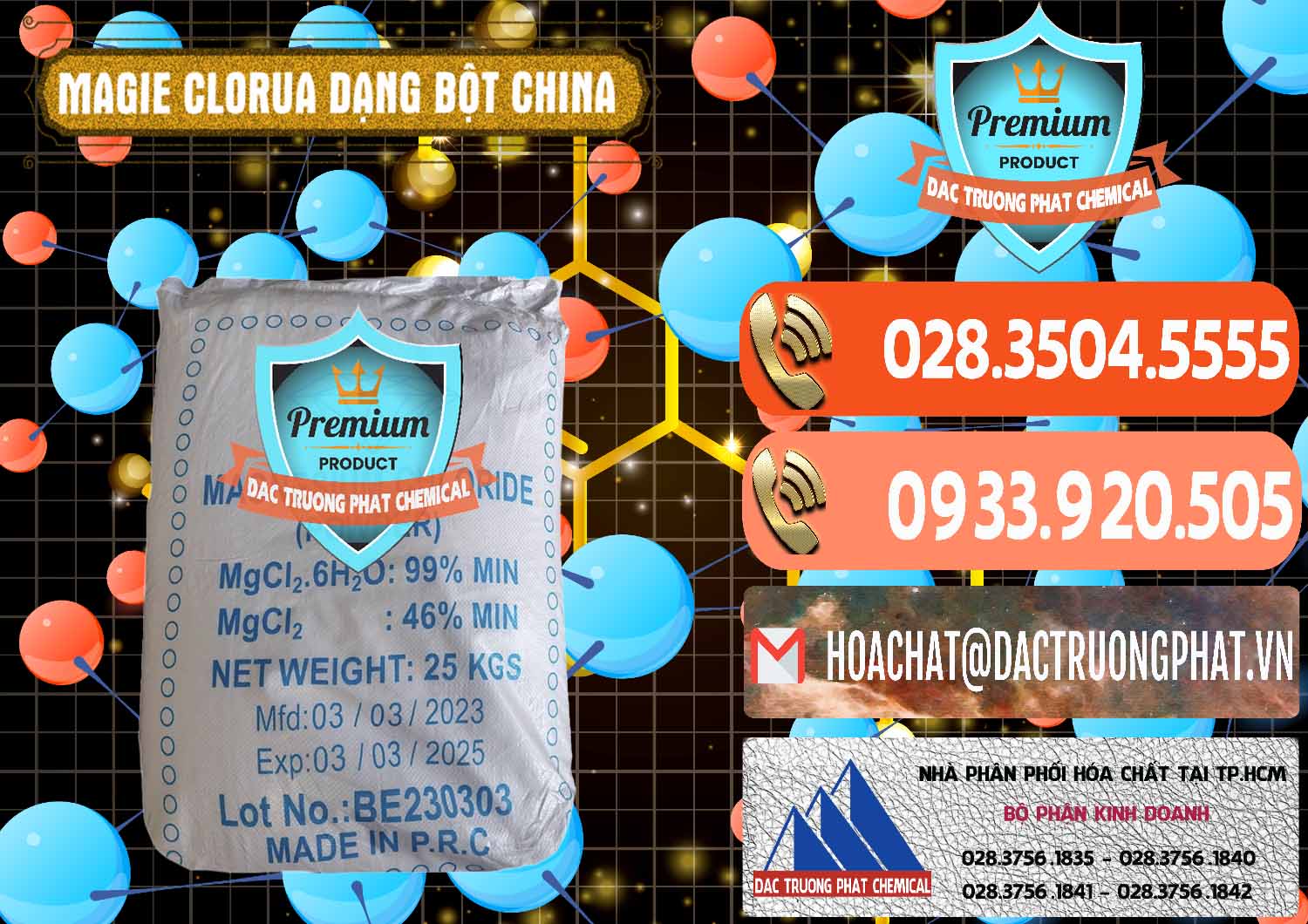 Chuyên cung cấp ( bán ) Magie Clorua – MGCL2 96% Dạng Bột Logo Kim Cương Trung Quốc China - 0387 - Cung cấp & phân phối hóa chất tại TP.HCM - hoachatmientay.com