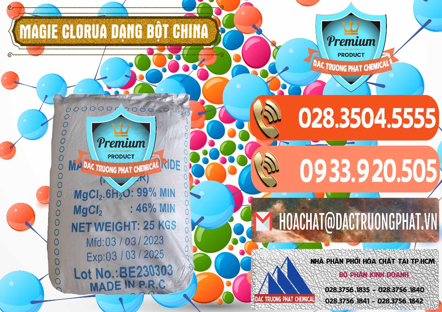 Cty chuyên phân phối _ bán Magie Clorua – MGCL2 96% Dạng Bột Logo Kim Cương Trung Quốc China - 0387 - Công ty chuyên kinh doanh _ phân phối hóa chất tại TP.HCM - hoachatmientay.com