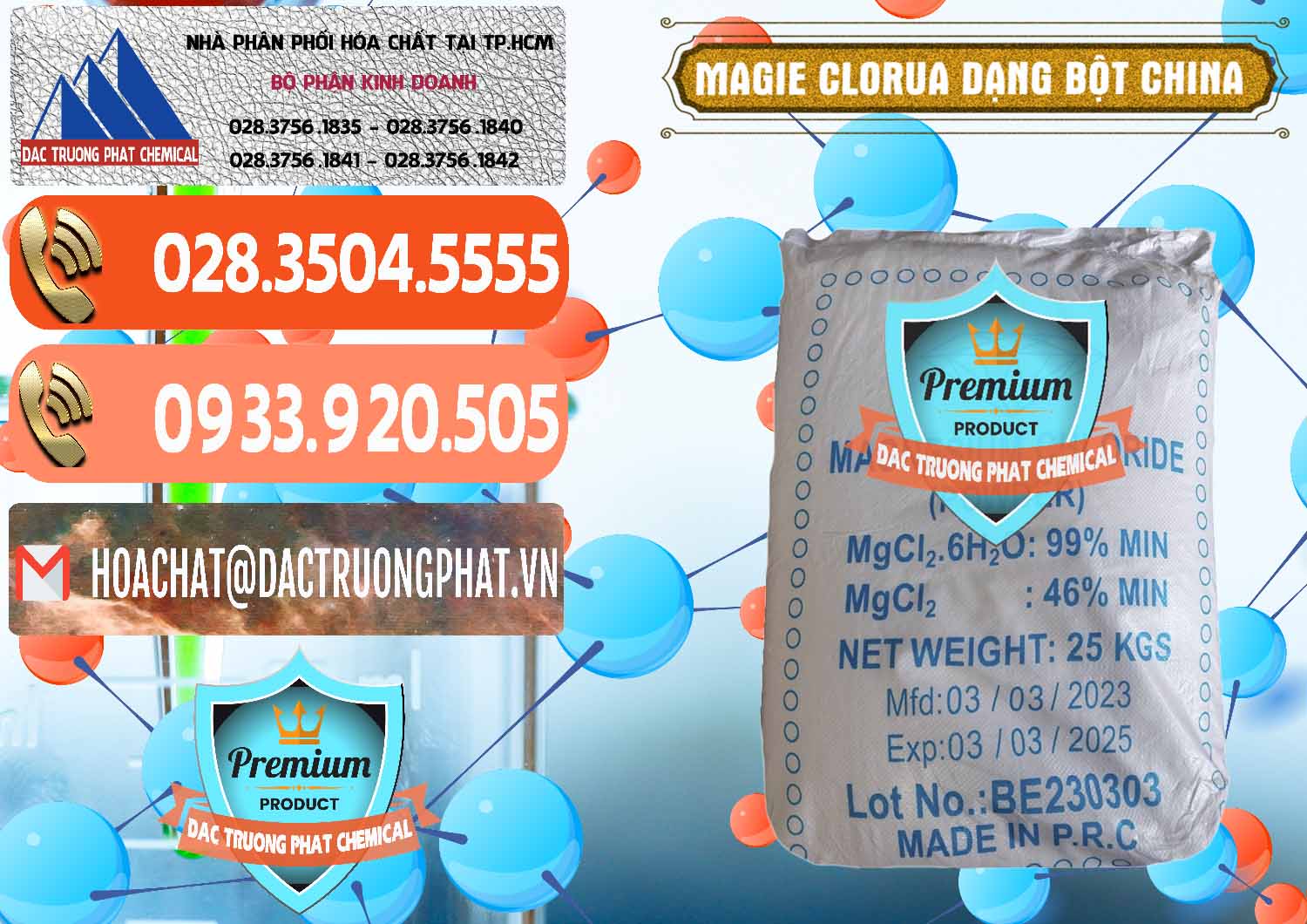 Chuyên bán - cung ứng Magie Clorua – MGCL2 96% Dạng Bột Logo Kim Cương Trung Quốc China - 0387 - Cty chuyên phân phối _ bán hóa chất tại TP.HCM - hoachatmientay.com