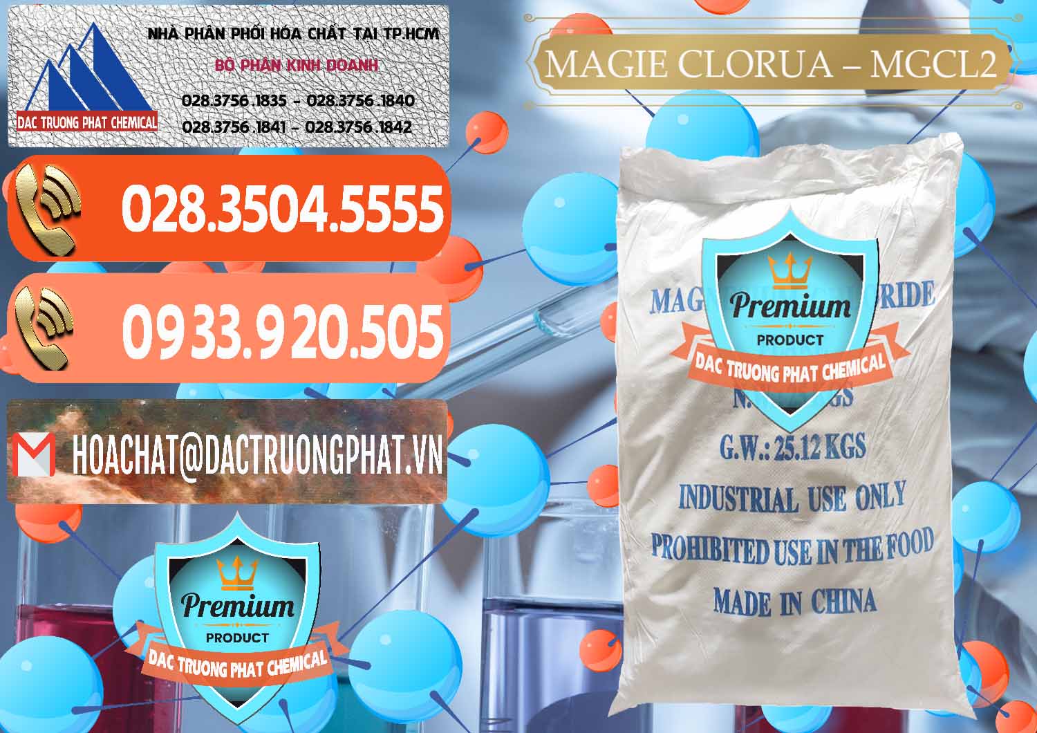 Nhập khẩu và bán Magie Clorua – MGCL2 96% Dạng Vảy Trung Quốc China - 0091 - Công ty phân phối ( cung cấp ) hóa chất tại TP.HCM - hoachatmientay.com