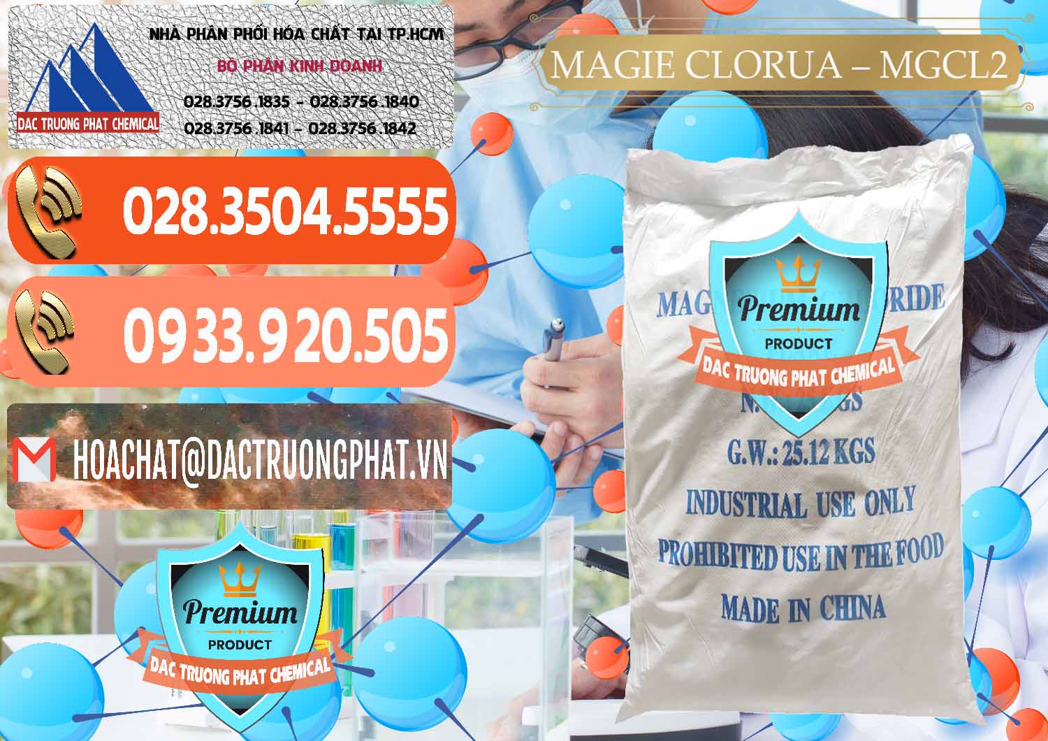 Nhà phân phối & bán Magie Clorua – MGCL2 96% Dạng Vảy Trung Quốc China - 0091 - Công ty phân phối ( cung cấp ) hóa chất tại TP.HCM - hoachatmientay.com