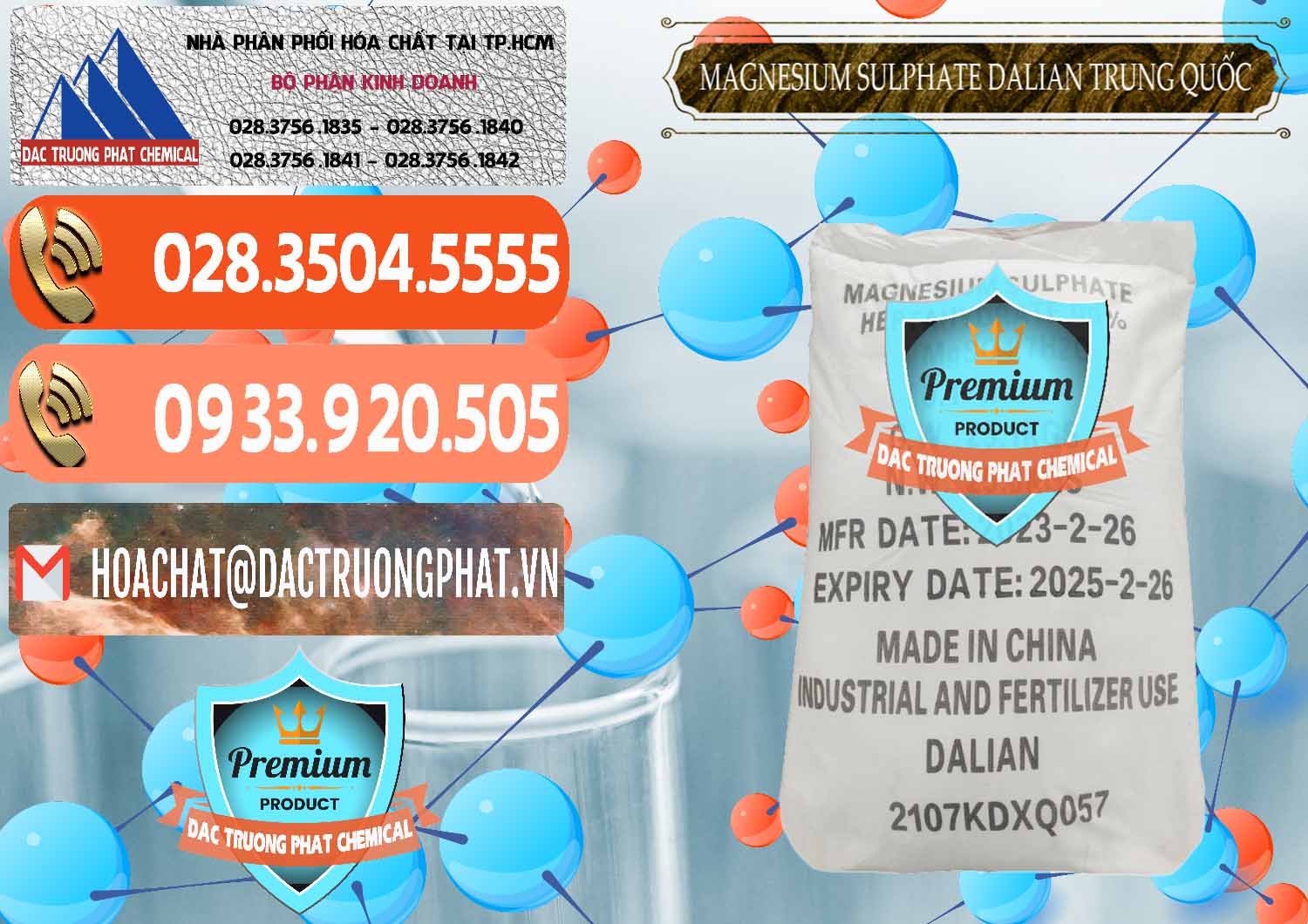 Đơn vị chuyên bán & phân phối MGSO4.7H2O – Magnesium Sulphate Heptahydrate Dalian Trung Quốc China - 0393 - Cty kinh doanh ( cung cấp ) hóa chất tại TP.HCM - hoachatmientay.com