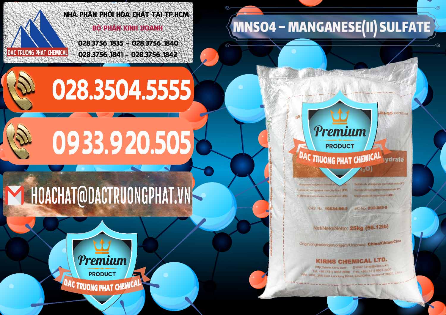 Chuyên cung cấp & bán MNSO4 – Manganese (II) Sulfate Kirns Trung Quốc China - 0095 - Cty phân phối _ cung ứng hóa chất tại TP.HCM - hoachatmientay.com