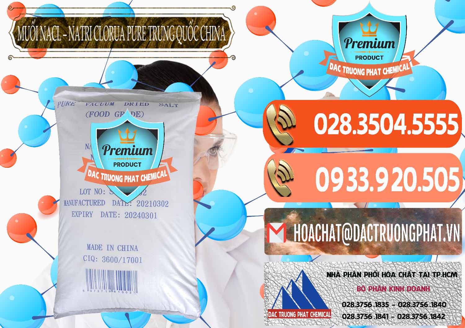 Cty cung cấp & bán Muối NaCL – Sodium Chloride Pure Trung Quốc China - 0230 - Đơn vị cung cấp - phân phối hóa chất tại TP.HCM - hoachatmientay.com