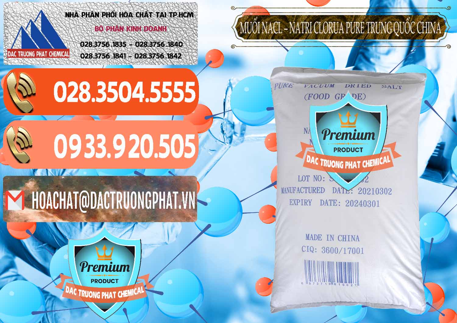 Cty bán ( phân phối ) Muối NaCL – Sodium Chloride Pure Trung Quốc China - 0230 - Chuyên phân phối và kinh doanh hóa chất tại TP.HCM - hoachatmientay.com
