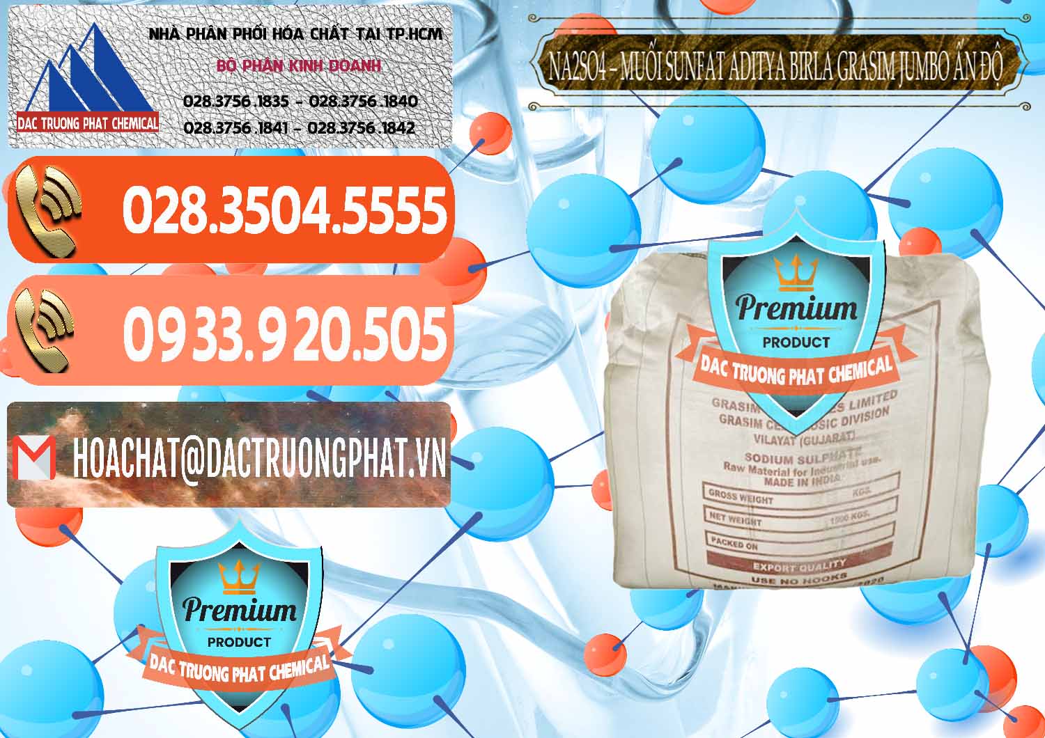 Cty bán và phân phối Sodium Sulphate - Muối Sunfat Na2SO4 Jumbo Bành Aditya Birla Grasim Ấn Độ India - 0357 - Chuyên phân phối & kinh doanh hóa chất tại TP.HCM - hoachatmientay.com