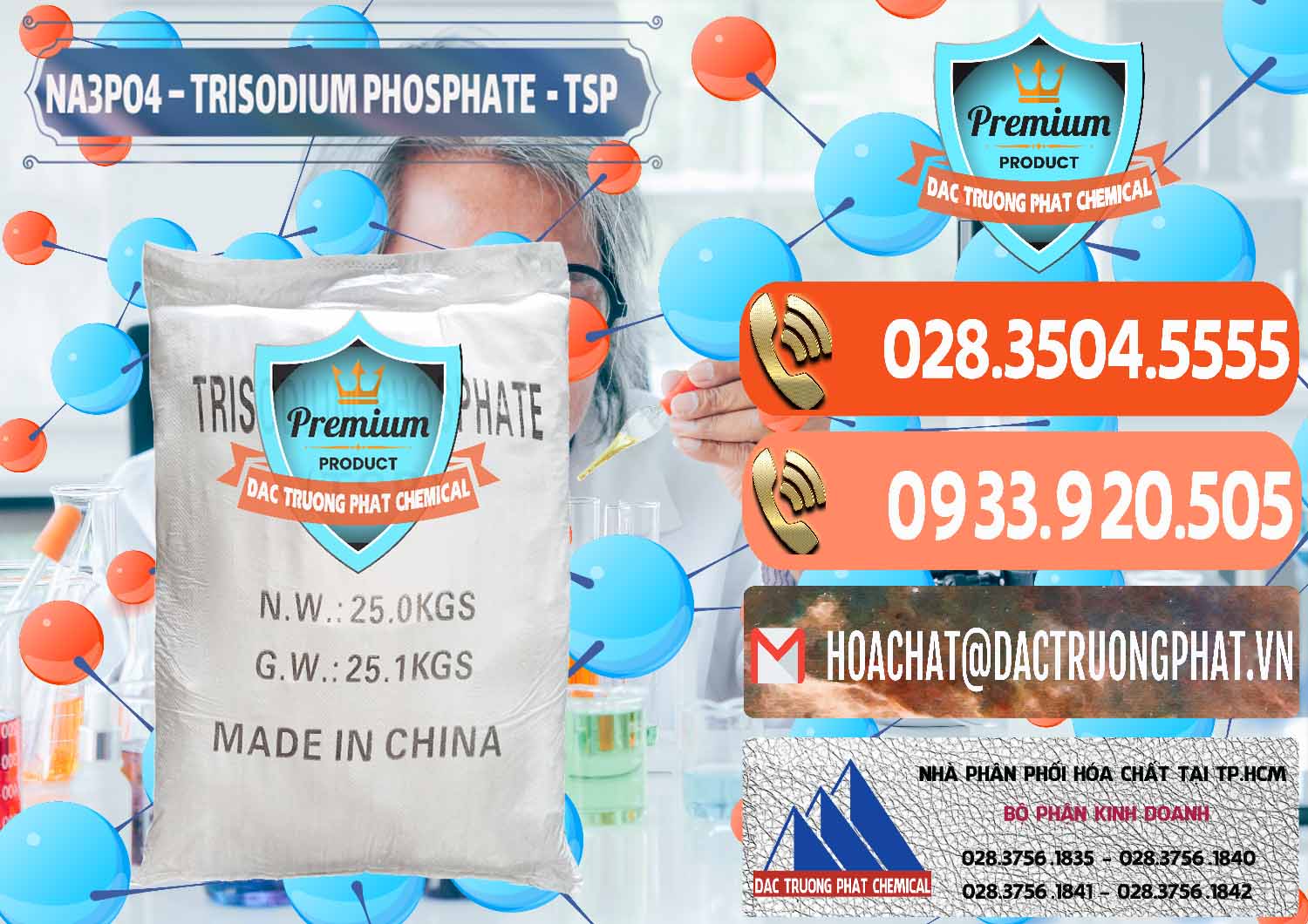Đơn vị phân phối _ bán Na3PO4 – Trisodium Phosphate Trung Quốc China TSP - 0103 - Chuyên phân phối _ nhập khẩu hóa chất tại TP.HCM - hoachatmientay.com
