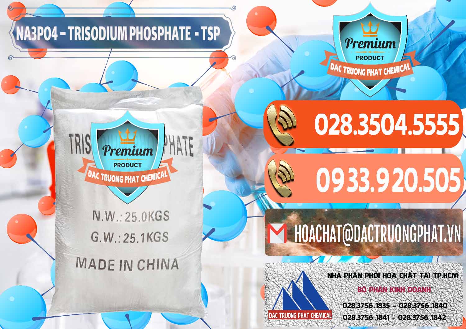 Nơi chuyên bán - cung cấp Na3PO4 – Trisodium Phosphate Trung Quốc China TSP - 0103 - Công ty chuyên kinh doanh và cung cấp hóa chất tại TP.HCM - hoachatmientay.com