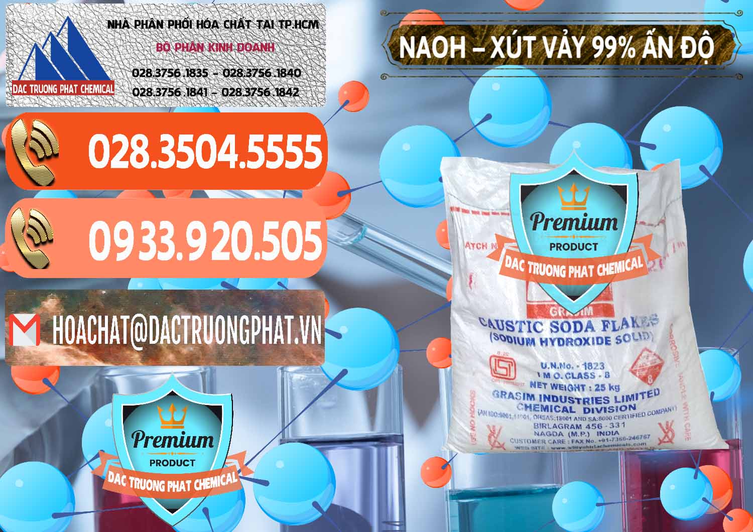 Cty bán ( cung cấp ) Xút Vảy - NaOH Vảy 99% Aditya Birla Grasim Ấn Độ India - 0171 - Phân phối và cung cấp hóa chất tại TP.HCM - hoachatmientay.com