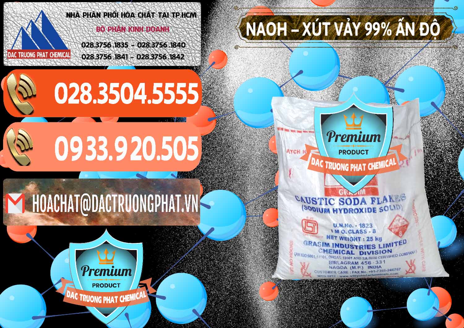 Công ty chuyên kinh doanh - bán Xút Vảy - NaOH Vảy 99% Aditya Birla Grasim Ấn Độ India - 0171 - Đơn vị phân phối và bán hóa chất tại TP.HCM - hoachatmientay.com