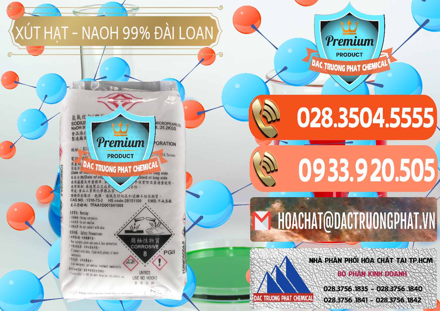 Nơi cung ứng ( bán ) Xút Hạt - NaOH Bột 99% Đài Loan Taiwan Formosa - 0167 - Công ty kinh doanh và phân phối hóa chất tại TP.HCM - hoachatmientay.com