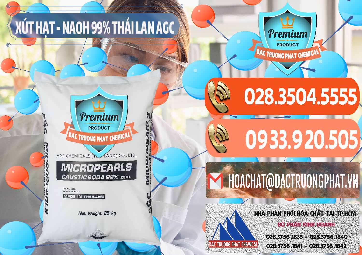 Cty chuyên phân phối & bán Xút Hạt - NaOH Bột 99% AGC Thái Lan - 0168 - Chuyên phân phối ( cung cấp ) hóa chất tại TP.HCM - hoachatmientay.com