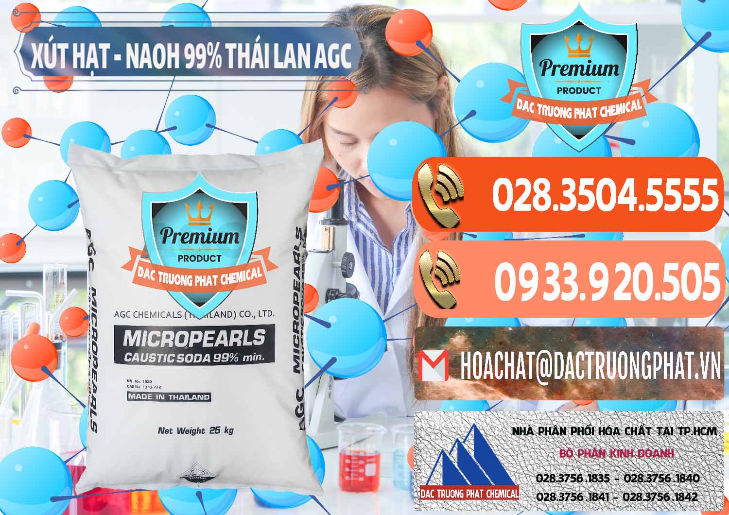 Đơn vị chuyên kinh doanh và bán Xút Hạt - NaOH Bột 99% AGC Thái Lan - 0168 - Cty chuyên cung cấp - kinh doanh hóa chất tại TP.HCM - hoachatmientay.com