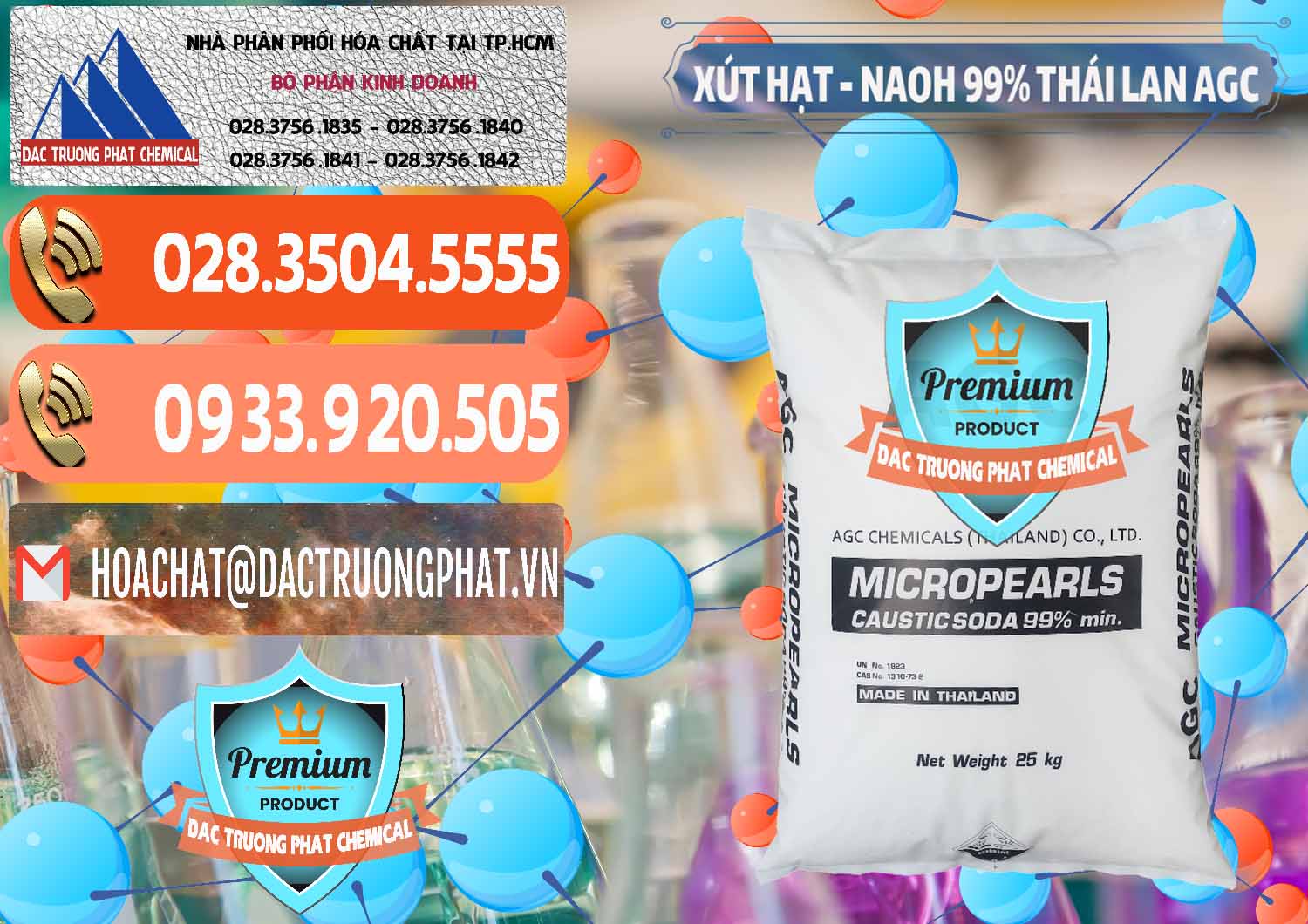 Nơi chuyên cung cấp ( bán ) Xút Hạt - NaOH Bột 99% AGC Thái Lan - 0168 - Công ty chuyên nhập khẩu - phân phối hóa chất tại TP.HCM - hoachatmientay.com