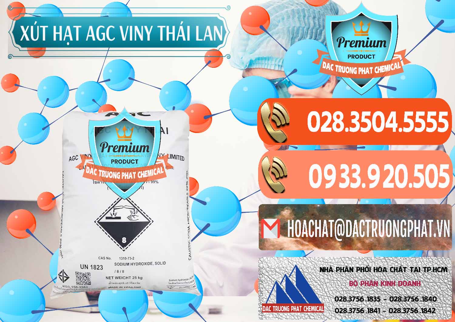 Công ty chuyên cung cấp & bán Xút Hạt - NaOH Bột 99% AGC Viny Thái Lan - 0399 - Phân phối & kinh doanh hóa chất tại TP.HCM - hoachatmientay.com