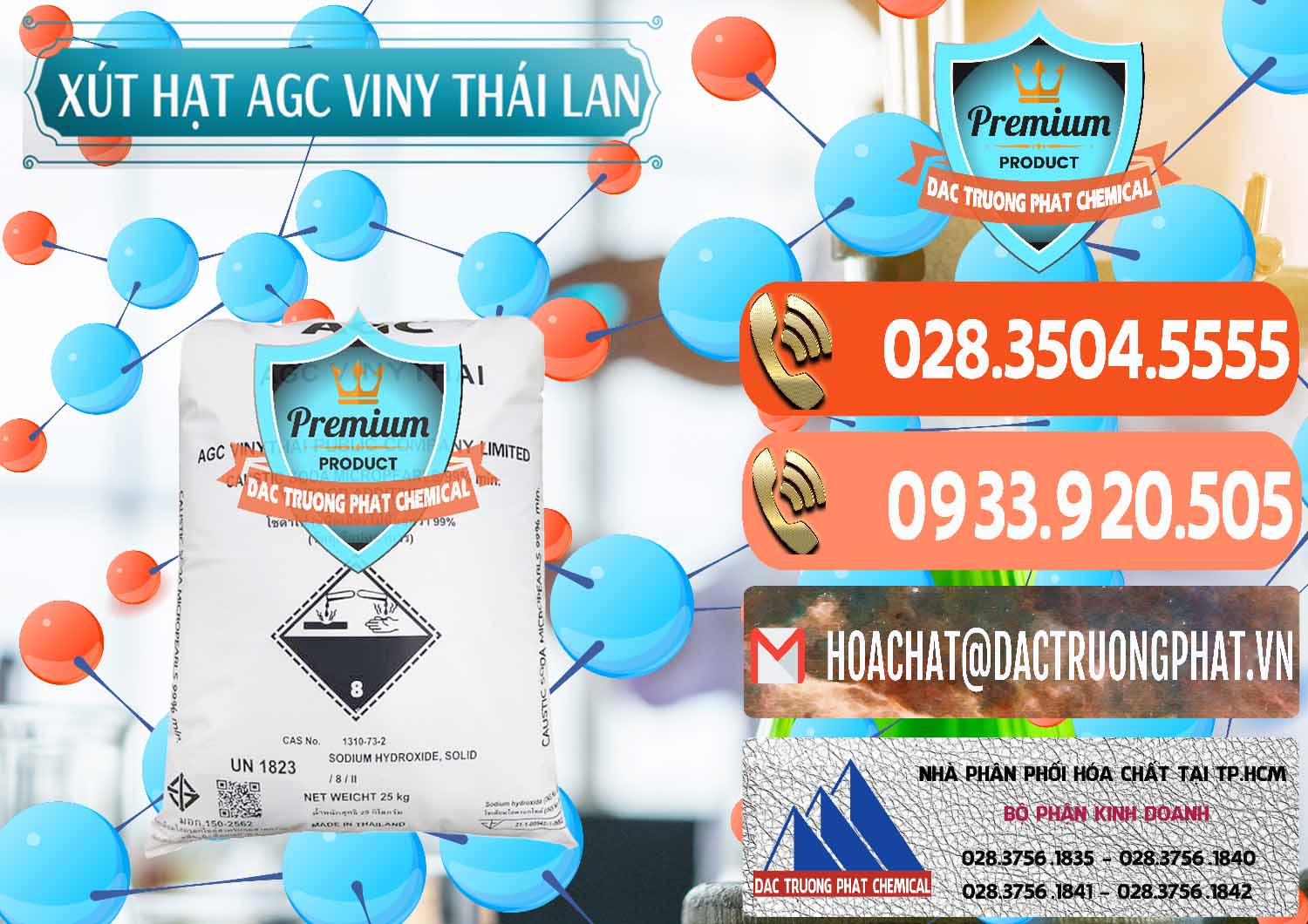 Công ty chuyên nhập khẩu & bán Xút Hạt - NaOH Bột 99% AGC Viny Thái Lan - 0399 - Đơn vị cung cấp và phân phối hóa chất tại TP.HCM - hoachatmientay.com