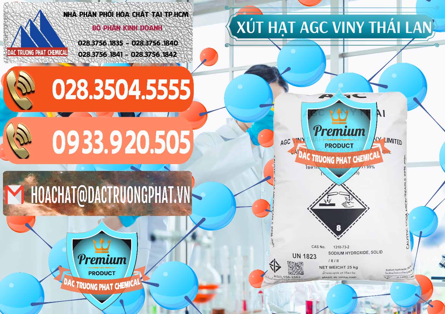 Công ty bán _ cung ứng Xút Hạt - NaOH Bột 99% AGC Viny Thái Lan - 0399 - Nơi phân phối - kinh doanh hóa chất tại TP.HCM - hoachatmientay.com
