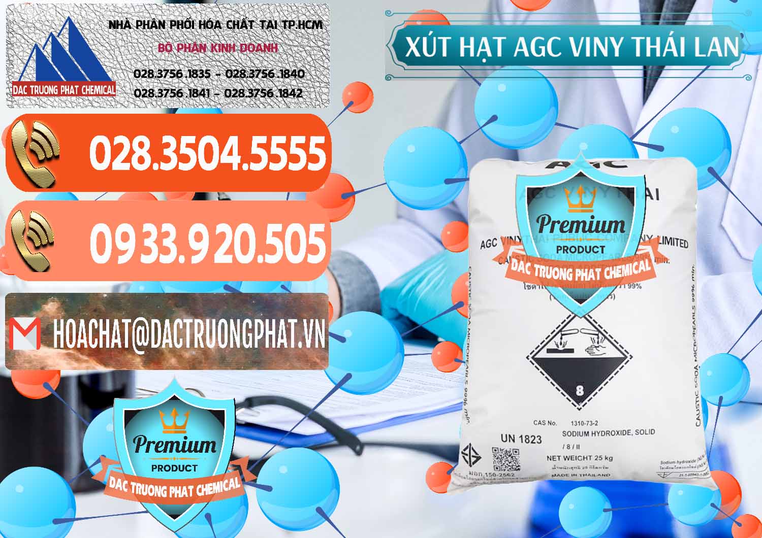 Đơn vị bán - cung ứng Xút Hạt - NaOH Bột 99% AGC Viny Thái Lan - 0399 - Công ty nhập khẩu và cung cấp hóa chất tại TP.HCM - hoachatmientay.com