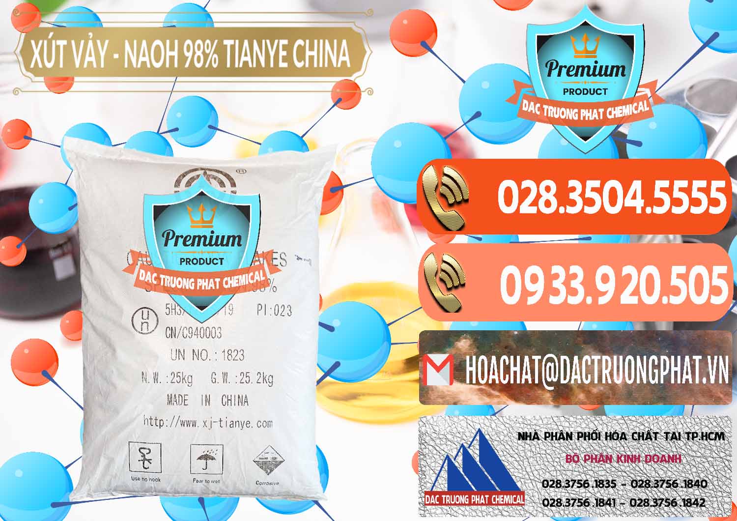 Nơi chuyên cung cấp _ bán Xút Vảy - NaOH Vảy 98% Tianye Trung Quốc China - 0177 - Công ty chuyên bán và phân phối hóa chất tại TP.HCM - hoachatmientay.com