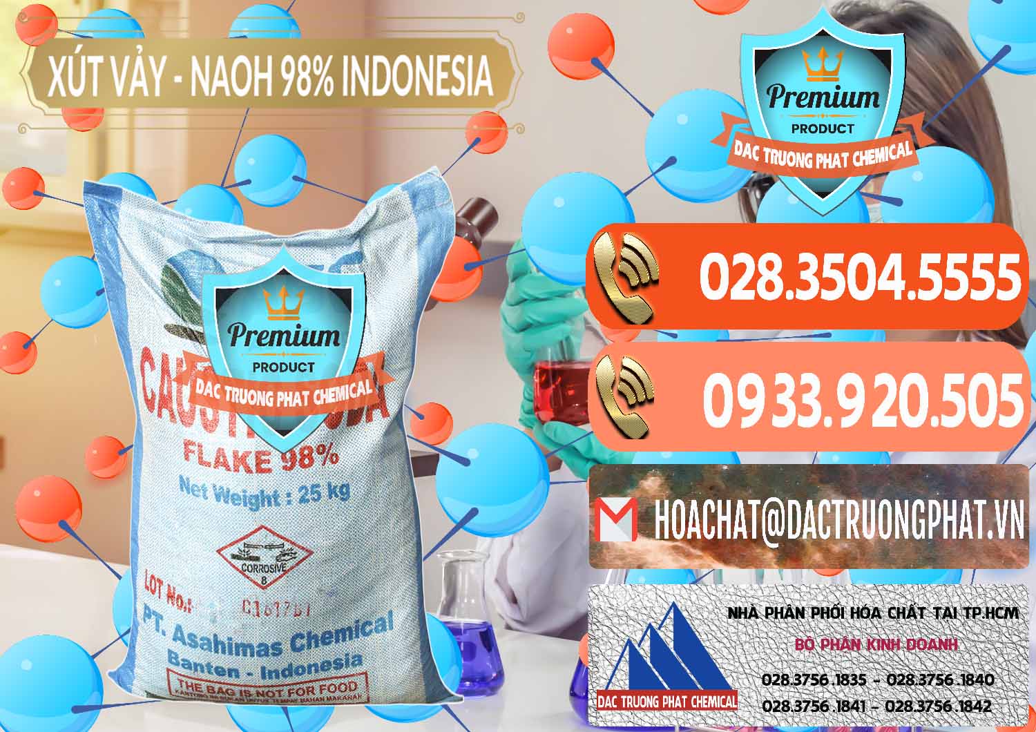 Đơn vị cung ứng và bán Xút Vảy - NaOH Vảy 98% ASC Indonesia - 0172 - Công ty chuyên kinh doanh & phân phối hóa chất tại TP.HCM - hoachatmientay.com