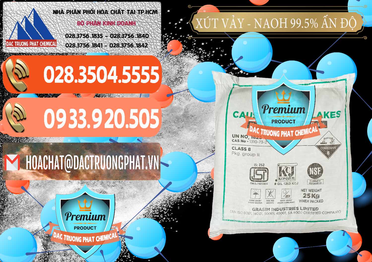Cty chuyên bán ( cung cấp ) Xút Vảy - NaOH Vảy 99.5% Aditya Birla Grasim Ấn Độ India - 0170 - Nơi chuyên kinh doanh - cung cấp hóa chất tại TP.HCM - hoachatmientay.com