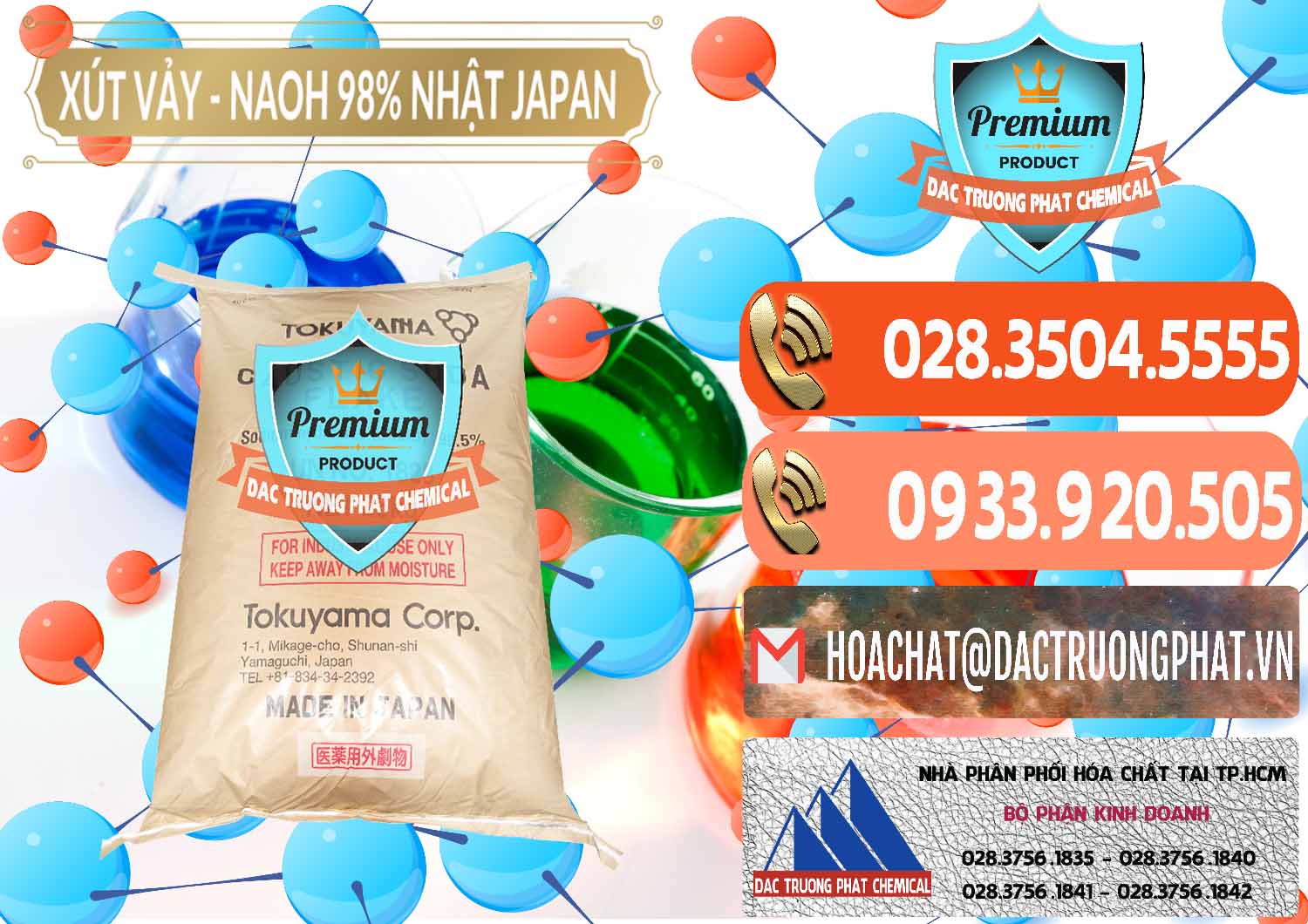 Chuyên bán ( cung ứng ) Xút Vảy - NaOH Vảy 98% Tokuyama Nhật Bản Japan - 0173 - Nơi chuyên bán & cung cấp hóa chất tại TP.HCM - hoachatmientay.com
