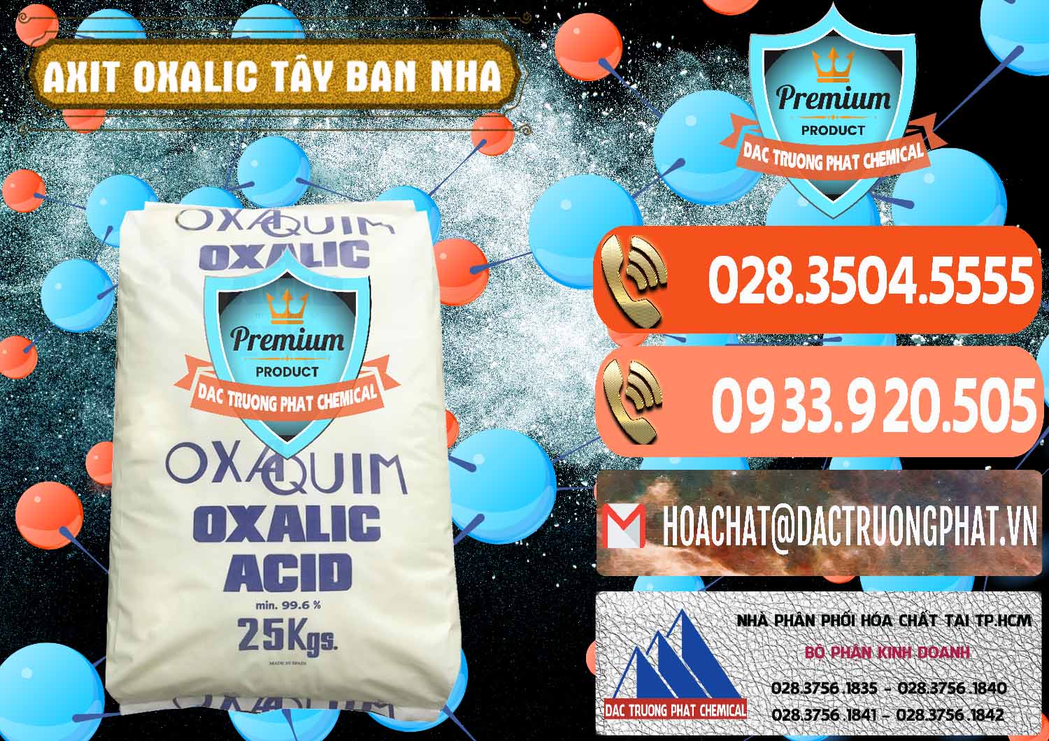 Nhập khẩu ( bán ) Acid Oxalic – Axit Oxalic 99.6% Tây Ban Nha Spain - 0269 - Đơn vị chuyên bán ( phân phối ) hóa chất tại TP.HCM - hoachatmientay.com