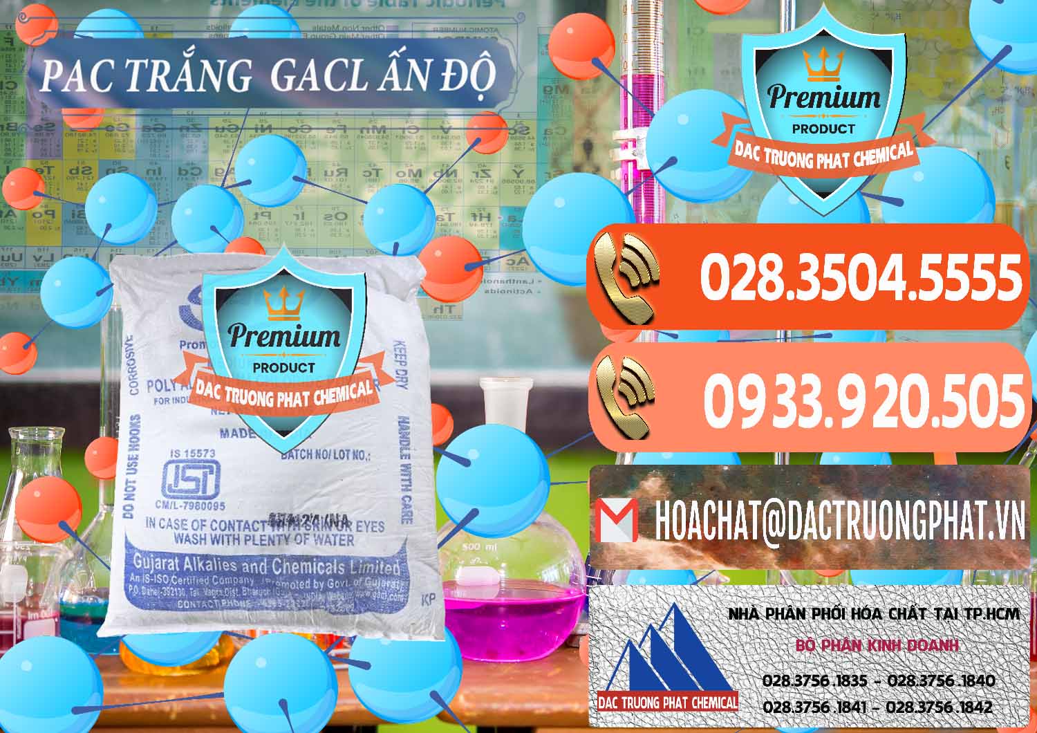 Công ty chuyên cung cấp - bán PAC - Polyaluminium Chloride Trắng GACL Ấn Độ India - 0266 - Đơn vị kinh doanh ( cung cấp ) hóa chất tại TP.HCM - hoachatmientay.com