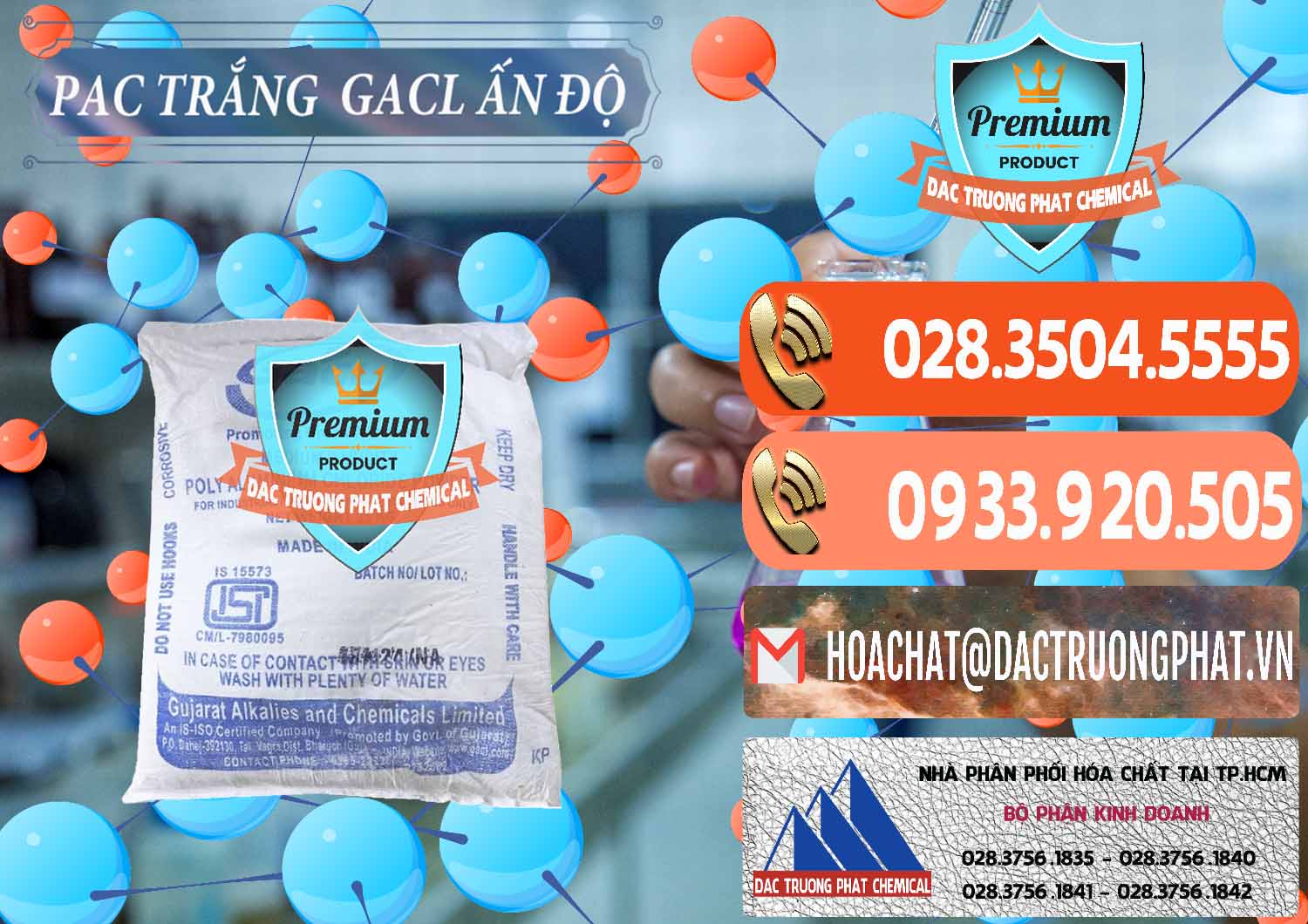 Nơi chuyên cung cấp & bán PAC - Polyaluminium Chloride Trắng GACL Ấn Độ India - 0266 - Cty nhập khẩu ( cung cấp ) hóa chất tại TP.HCM - hoachatmientay.com
