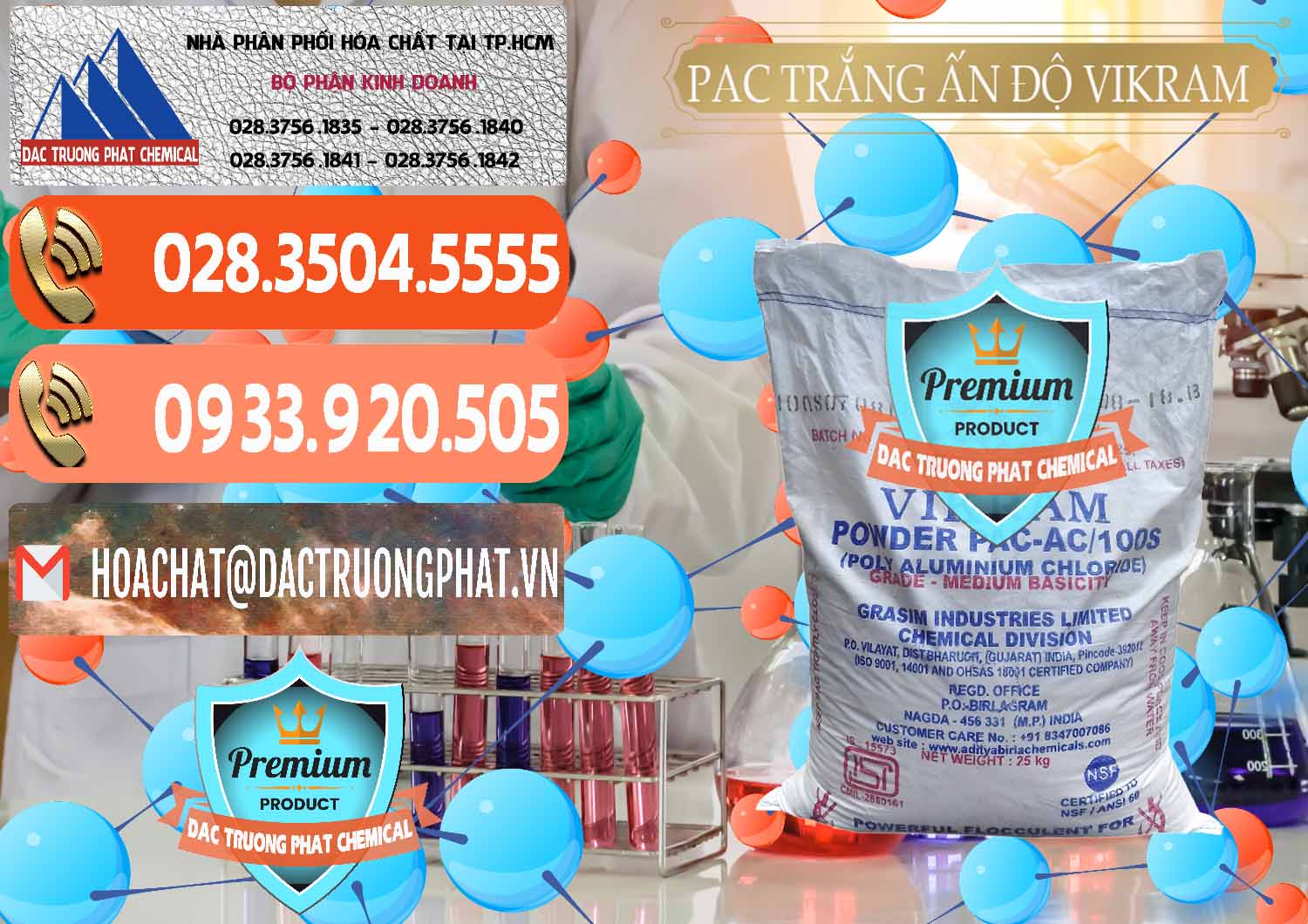 Chuyên cung ứng & bán PAC - Polyaluminium Chloride Ấn Độ India Vikram - 0120 - Nhà phân phối _ kinh doanh hóa chất tại TP.HCM - hoachatmientay.com