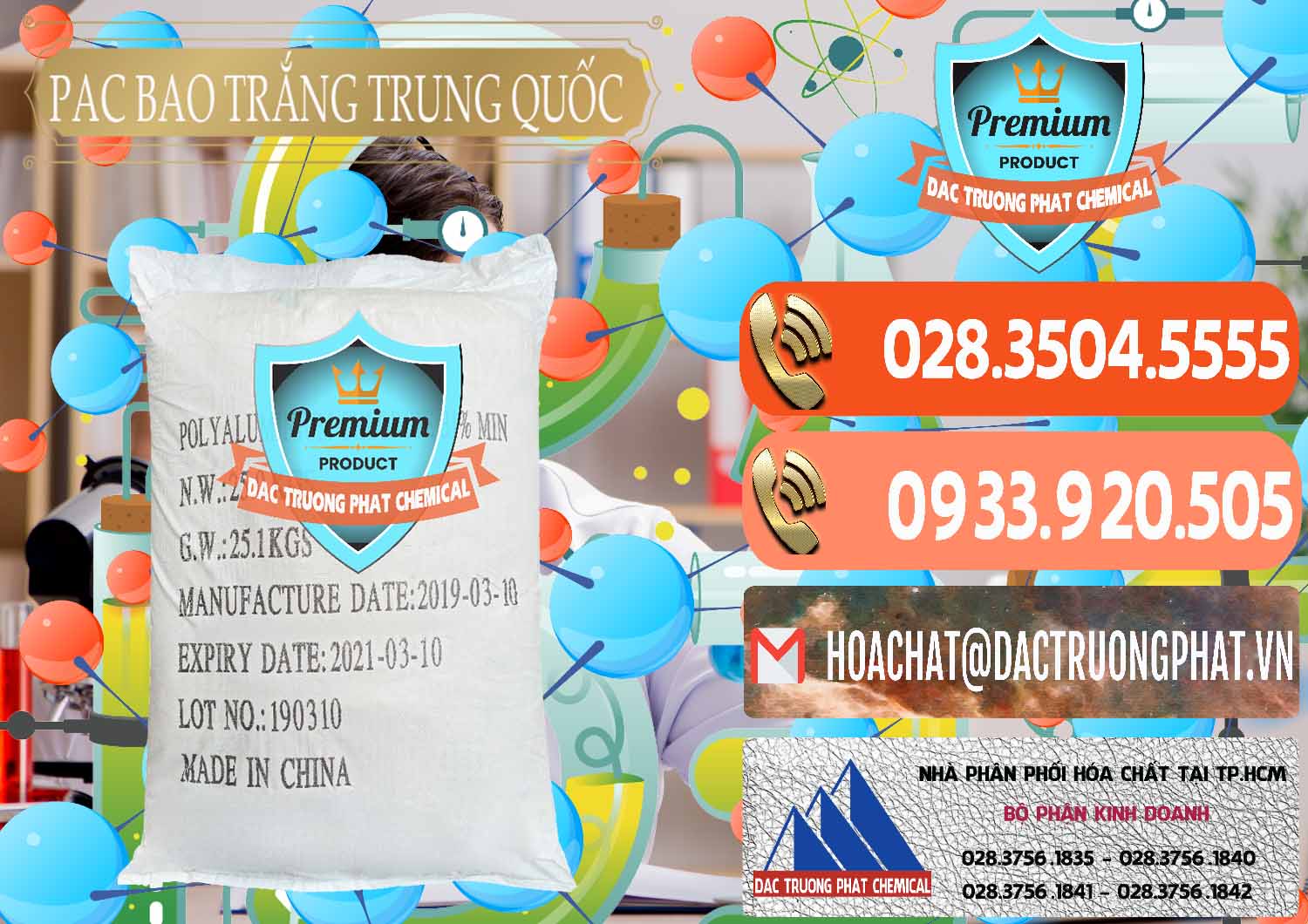 PAC - Polyaluminium Chloride Bao Trắng Trung Quốc China Chuyên bán và phân phối PAC - Polyaluminium Chloride Bao Trắng Trung Quốc China - 0108 - Cty chuyên kinh doanh - cung cấp hóa chất tại TP.HCM - hoachatmientay.com