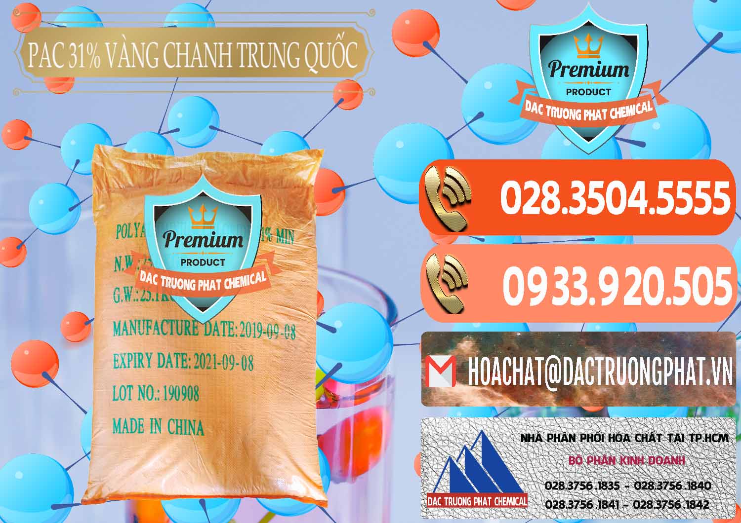 Đơn vị bán ( cung cấp ) PAC - Polyaluminium Chloride 28-31% Vàng Chanh Trung Quốc China - 0109 - Nơi cung cấp - bán hóa chất tại TP.HCM - hoachatmientay.com