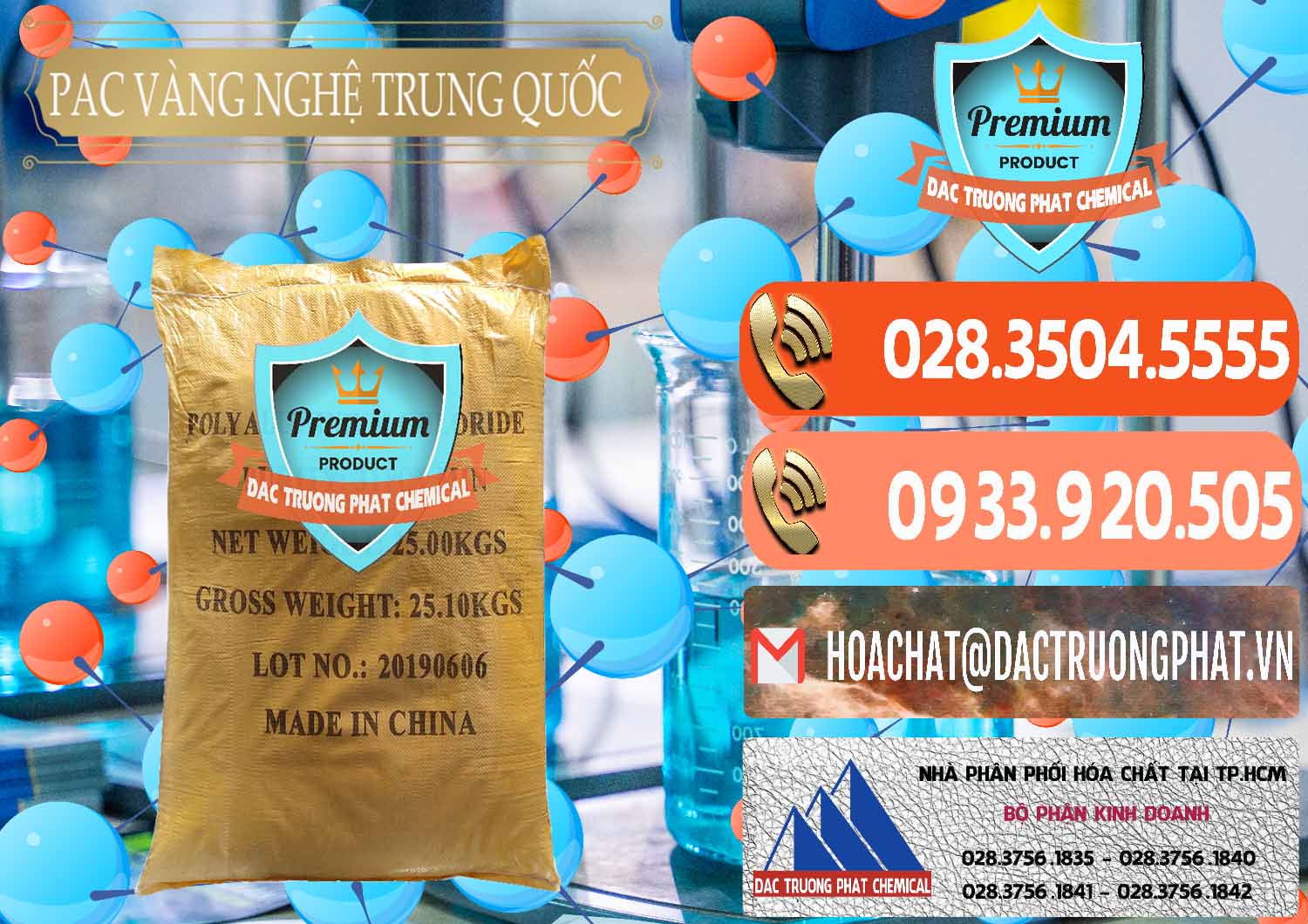 Nơi bán và cung cấp PAC - Polyaluminium Chloride Vàng Nghệ Trung Quốc China - 0110 - Nhà phân phối ( cung cấp ) hóa chất tại TP.HCM - hoachatmientay.com