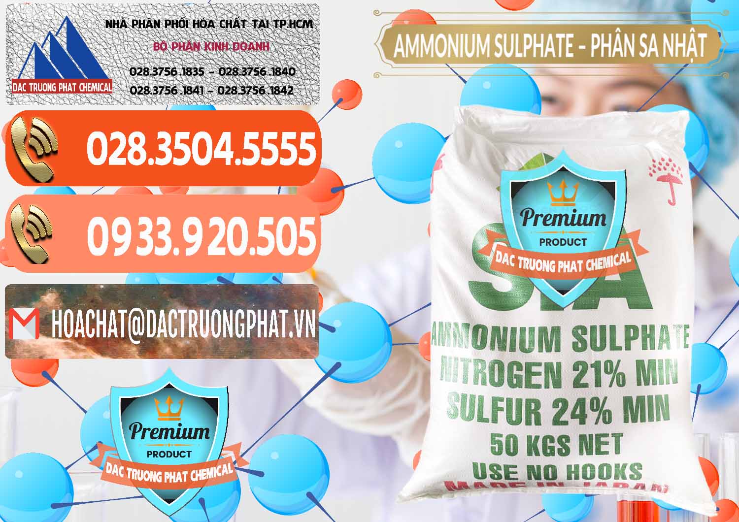 Công ty bán & phân phối Ammonium Sulphate – Phân Sa Nhật Japan - 0023 - Công ty chuyên kinh doanh - phân phối hóa chất tại TP.HCM - hoachatmientay.com