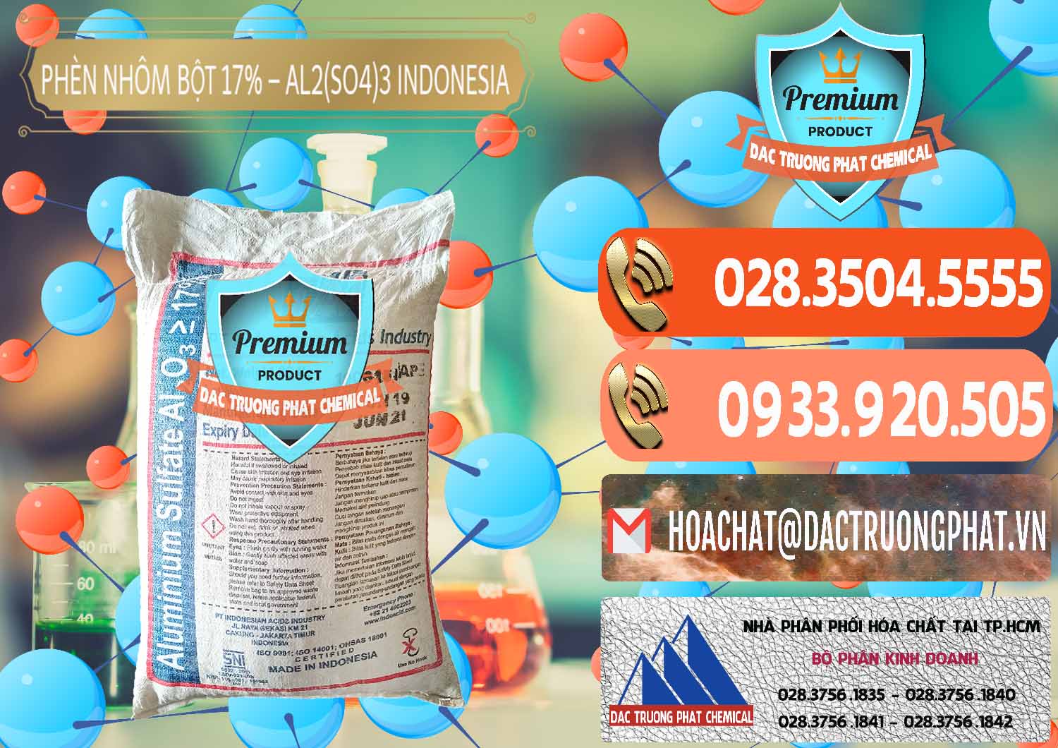 Nơi cung cấp ( bán ) Phèn Nhôm Bột - Al2(SO4)3 17% bao 25kg Indonesia - 0114 - Công ty kinh doanh & phân phối hóa chất tại TP.HCM - hoachatmientay.com